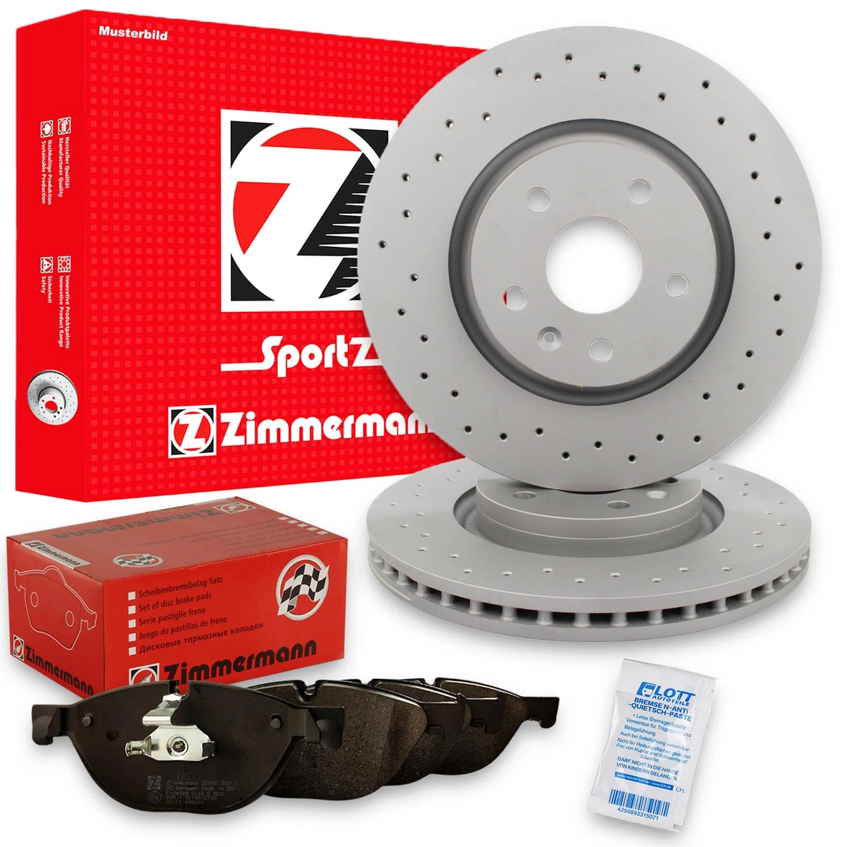 Гальмівні диски та колодки Zimmermann для SKODA OCTAVIA I (1U2)